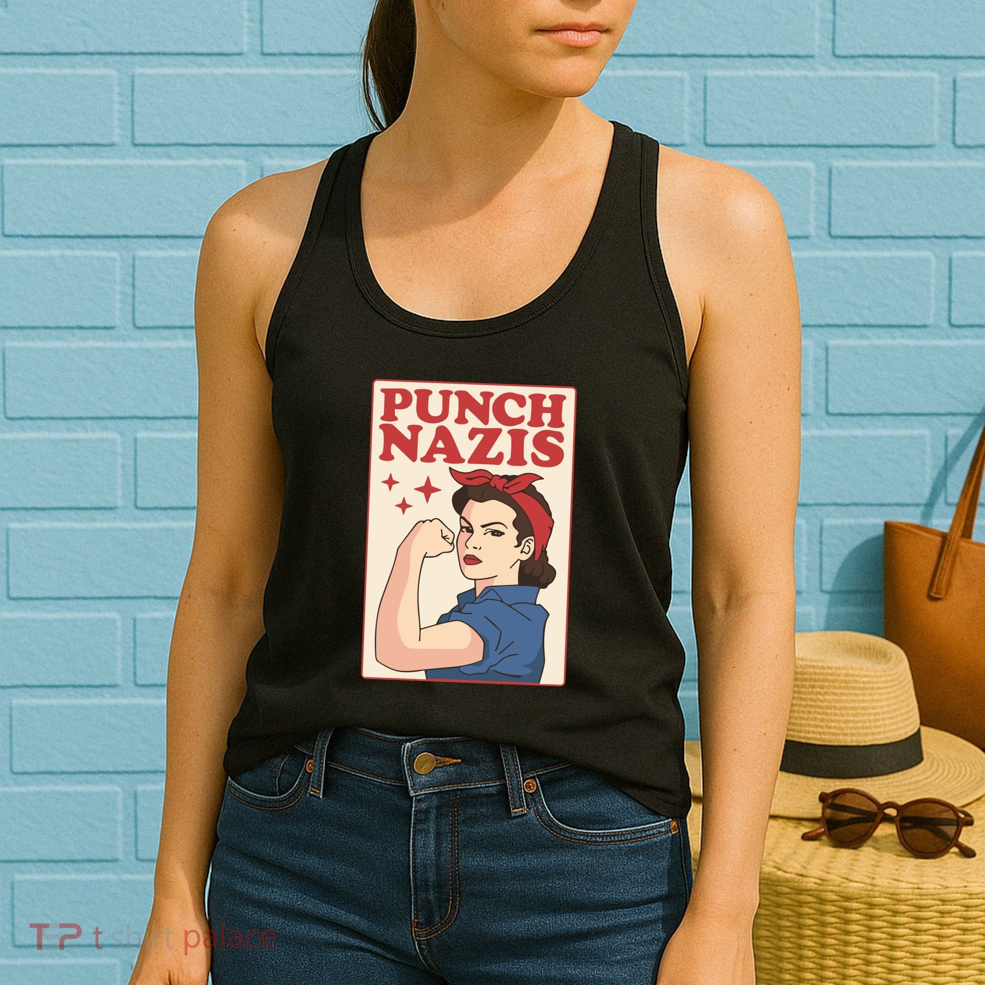 Punch Nazis Women's Tank Top