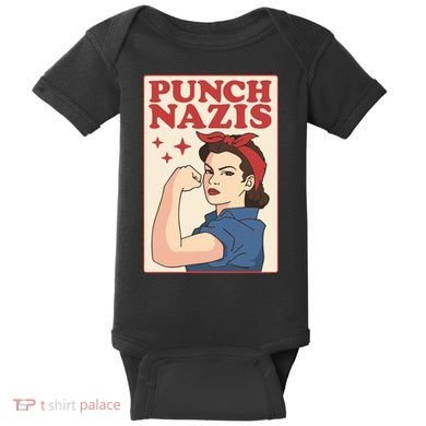 Punch Nazis Baby Bodysuit