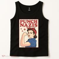 Punch Nazis Tank Top thumb 2
