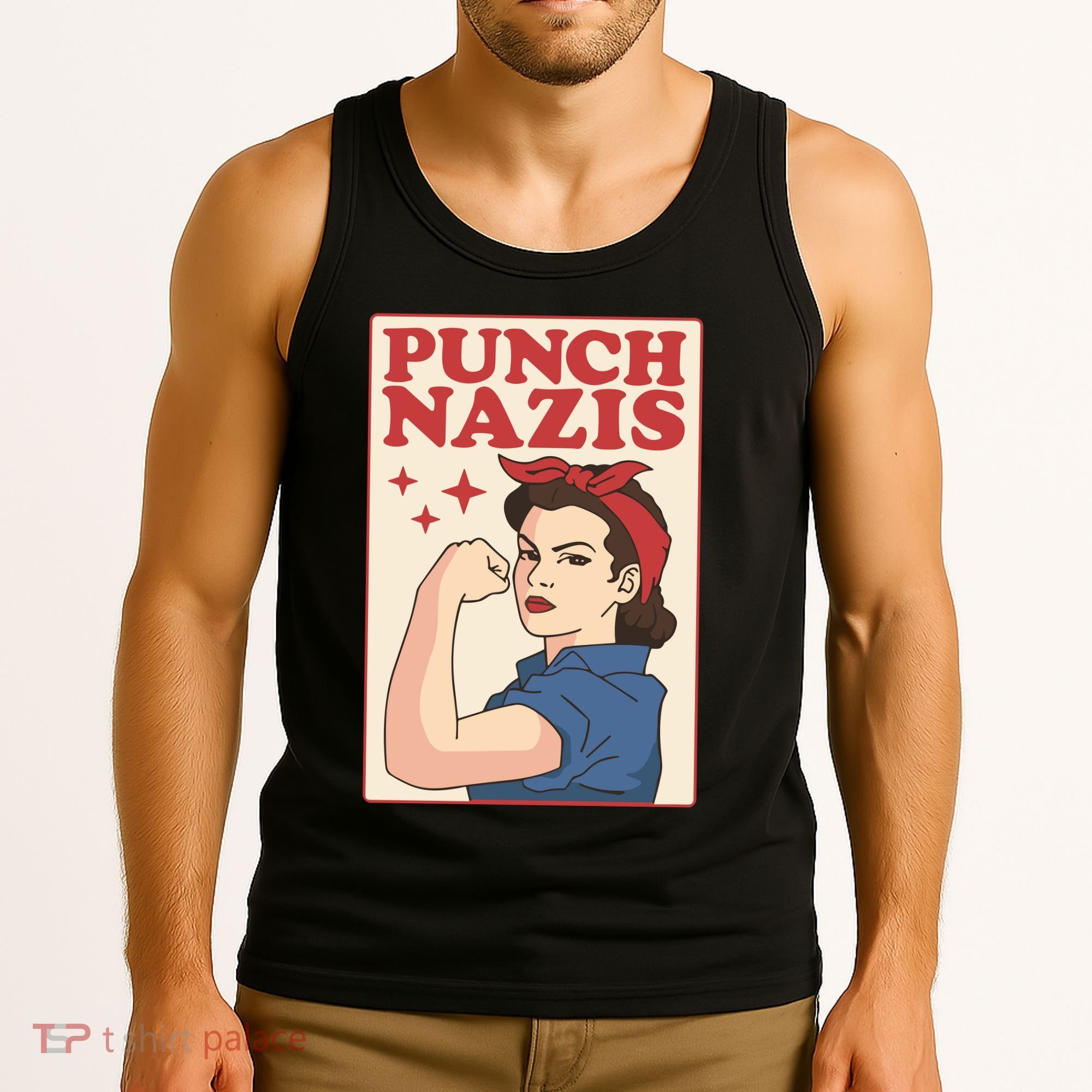 Punch Nazis Tank Top