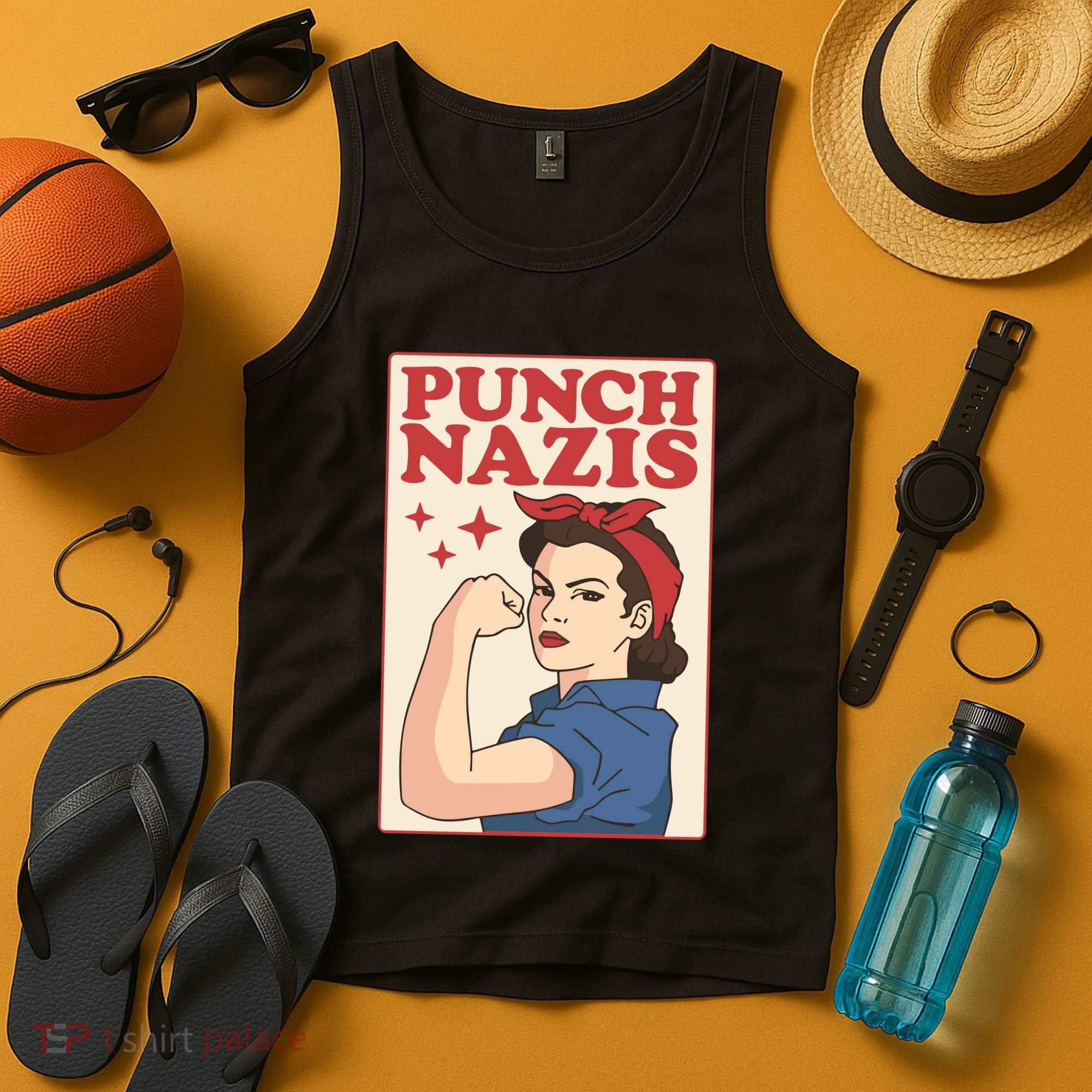 Punch Nazis Tank Top