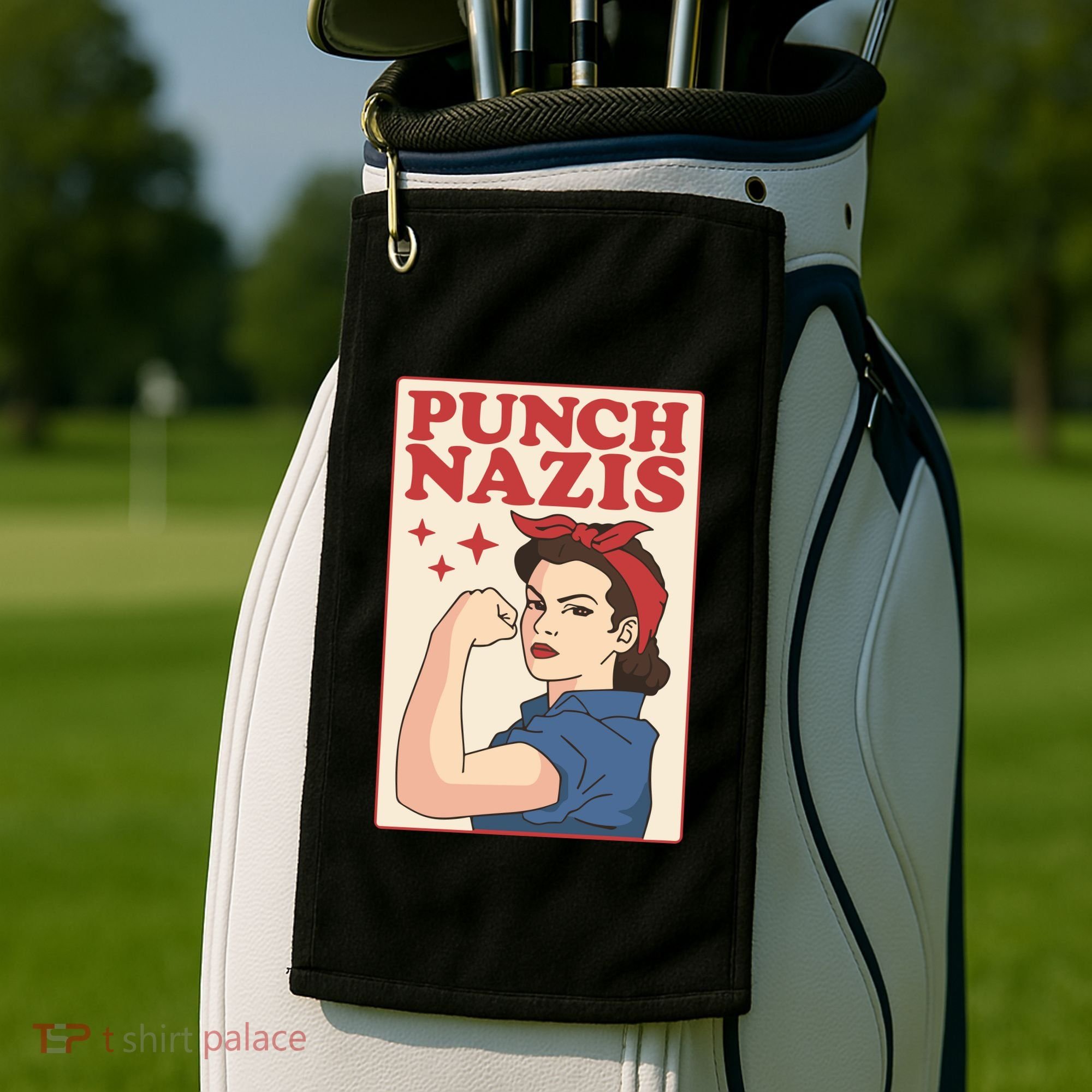 Punch Nazis Golf Towel