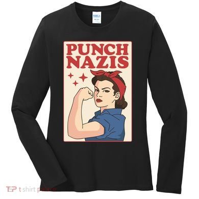 Punch Nazis Women's Long Sleeve Shirt