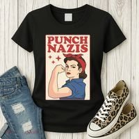 Punch Nazis Women's T-Shirt thumb 3