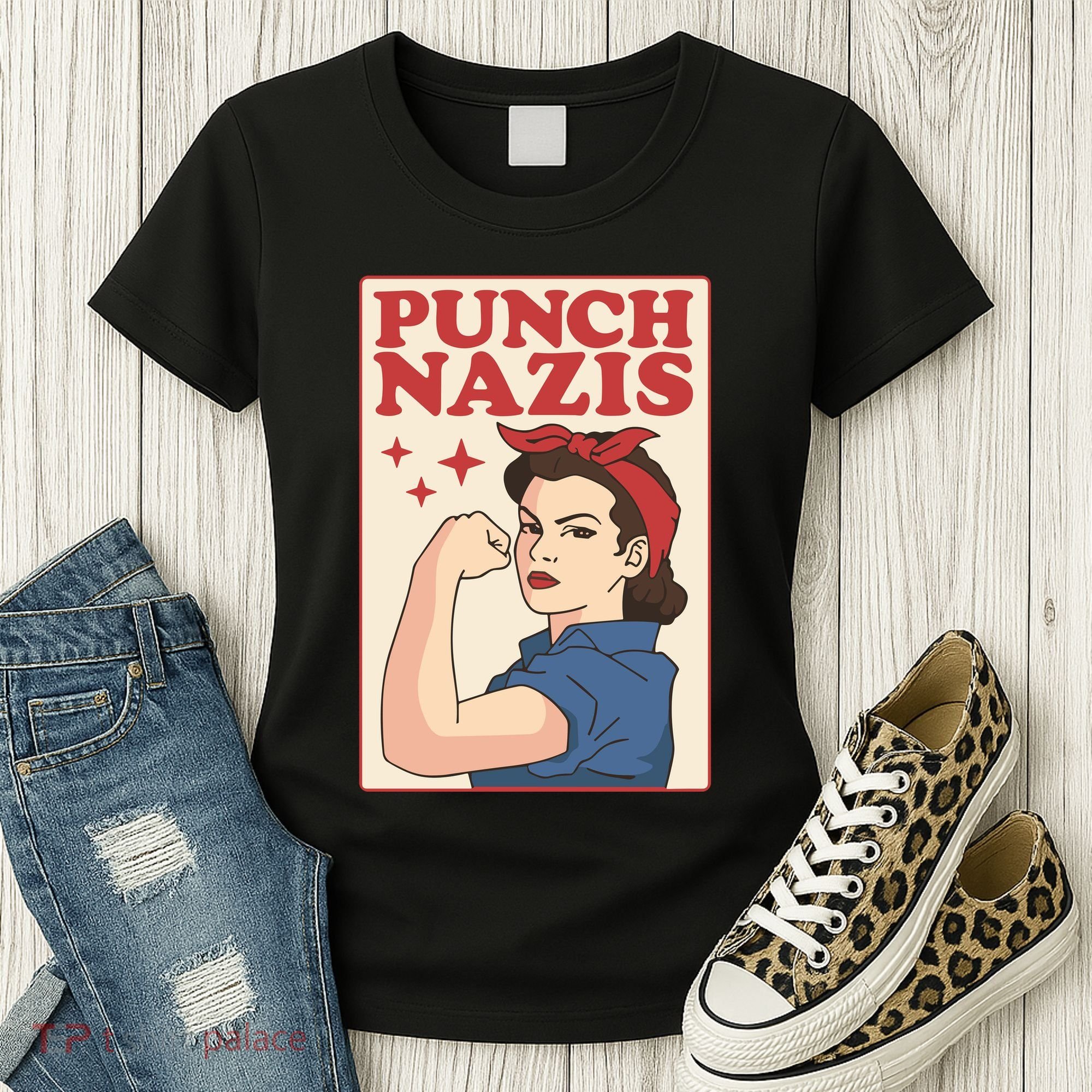 Punch Nazis Women's T-Shirt