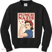 Punch Nazis Kids Sweatshirt thumb 0
