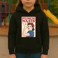 Punch Nazis Kids Hoodie thumb 3