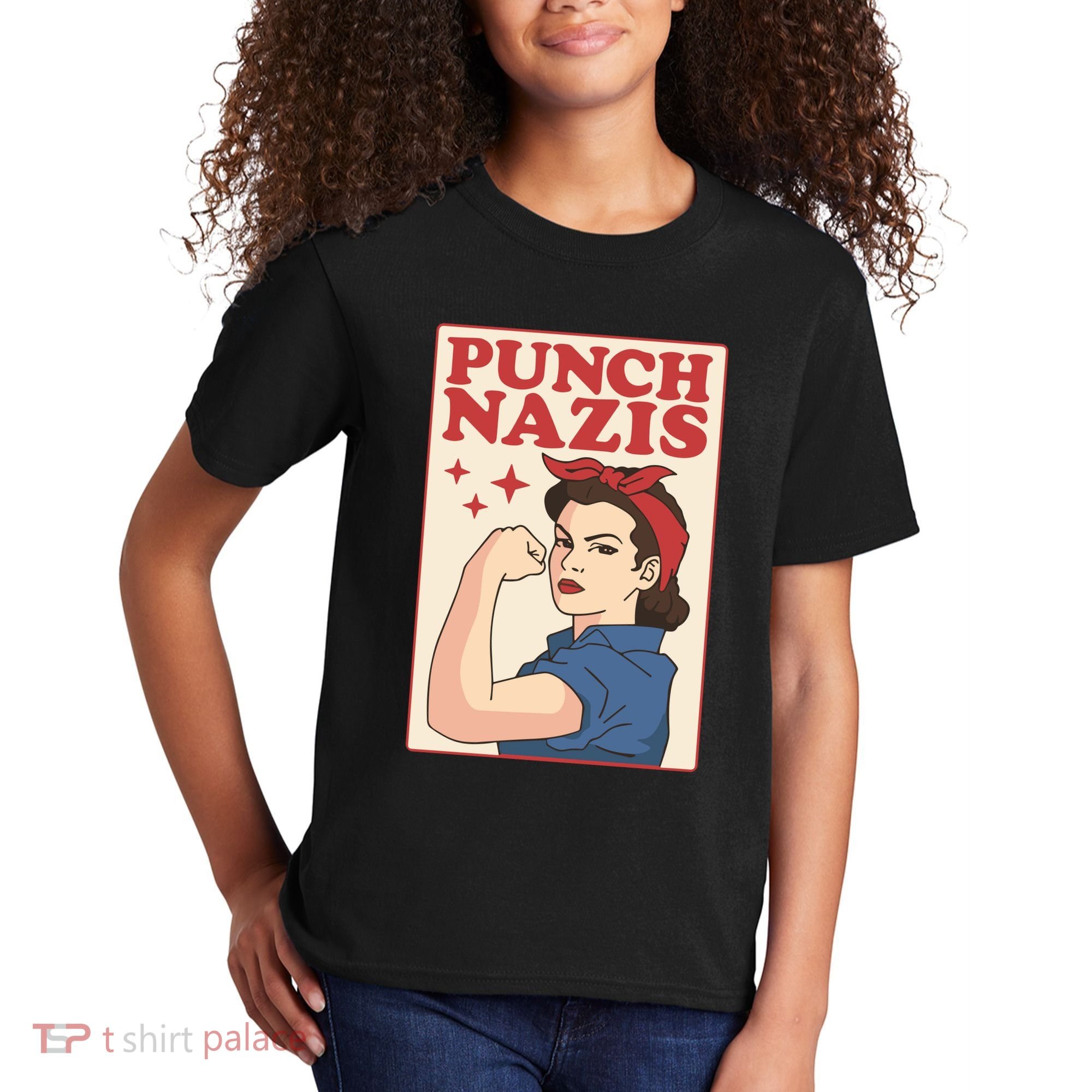 Punch Nazis Kids T-Shirt