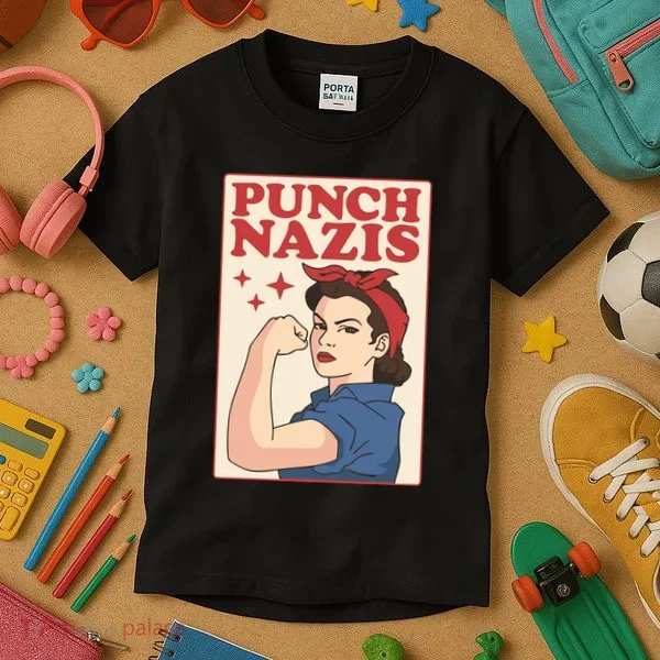 Punch Nazis Kids T-Shirt