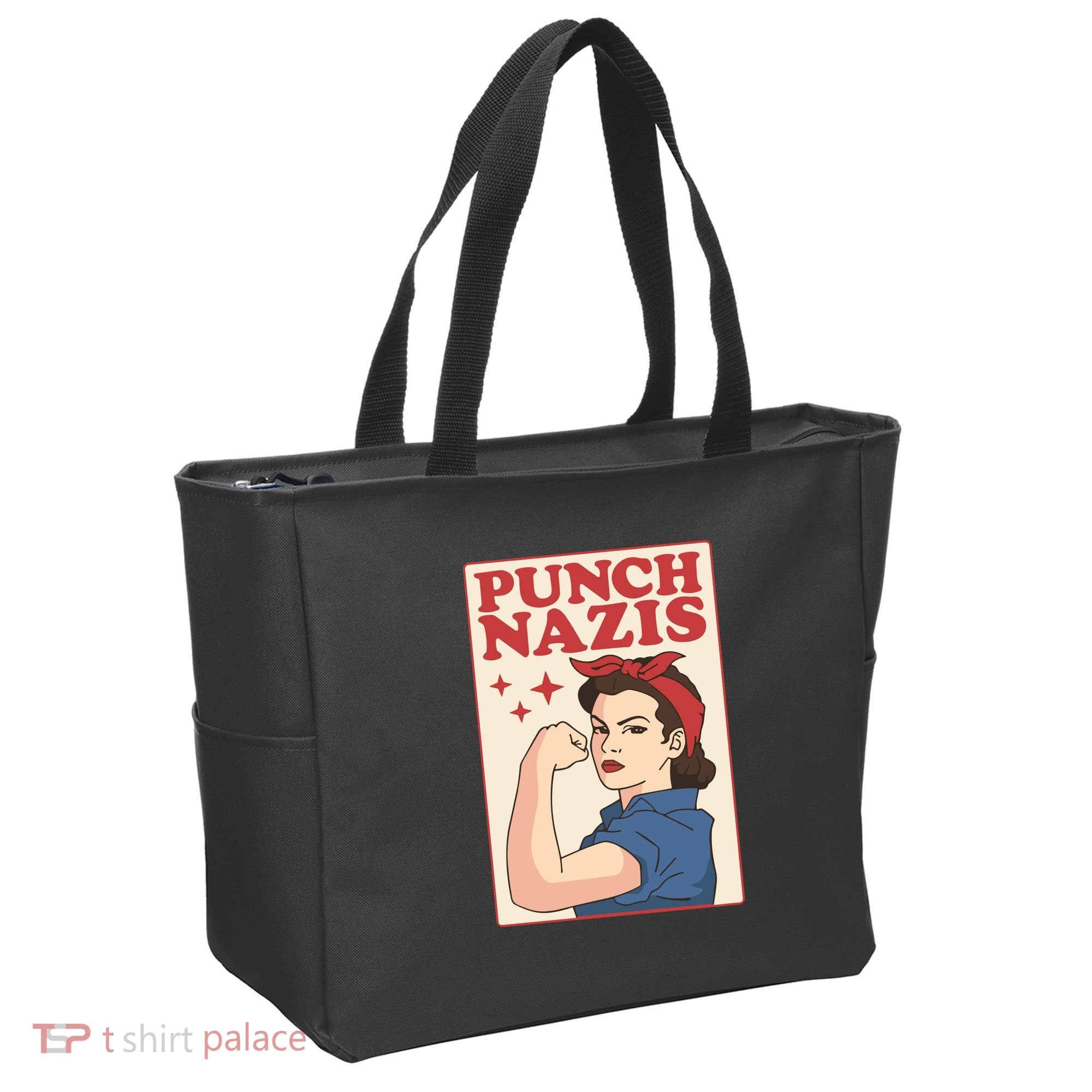 Punch Nazis Tote Bag