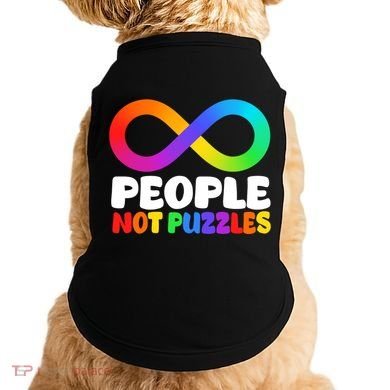 People Not Puzzles Autism Awareness Doggie Tank