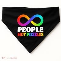 People Not Puzzles Autism Awareness USA-Made Doggie Bandana thumb 0