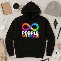 People Not Puzzles Autism Awareness Hoodie thumb 3