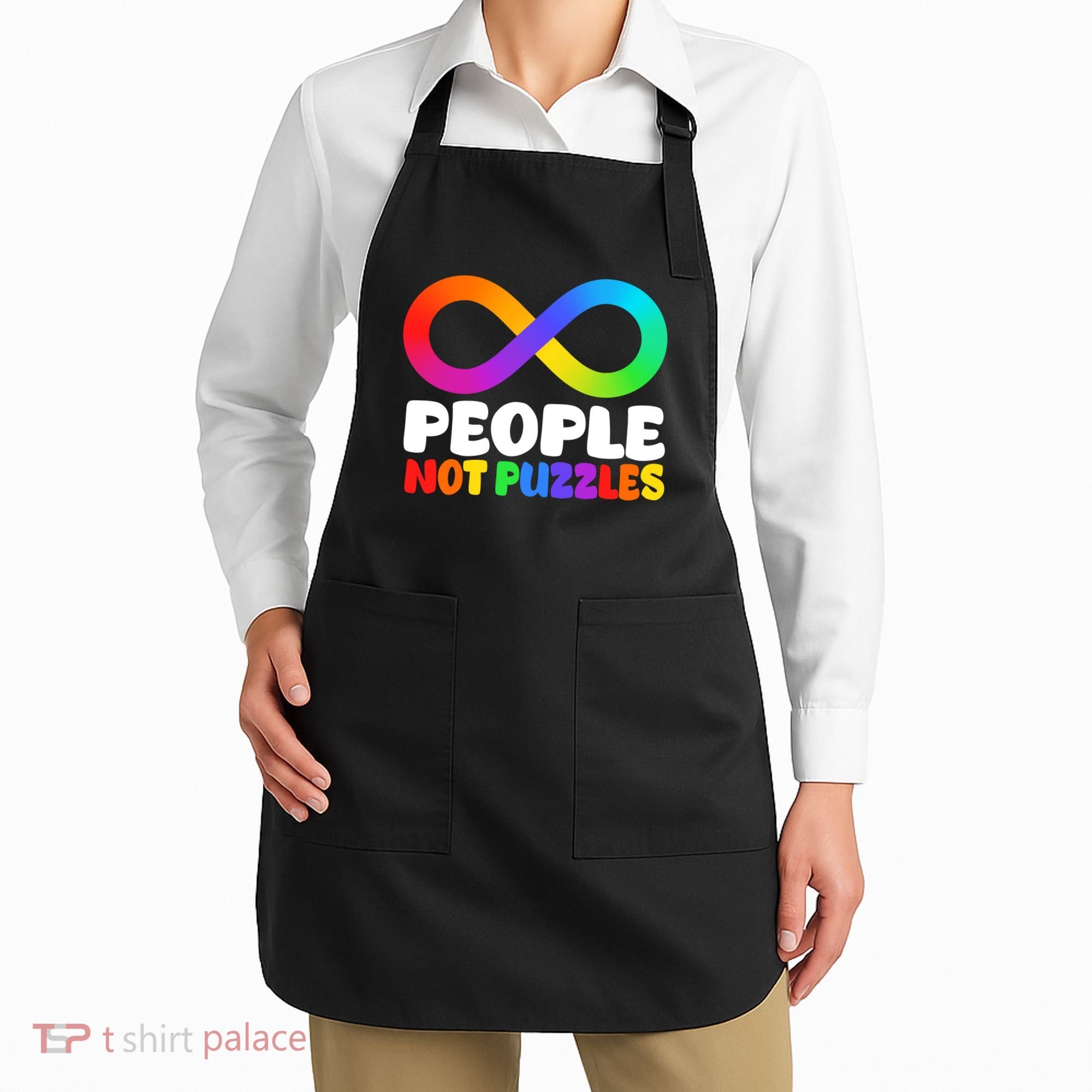 People Not Puzzles Autism Awareness Apron