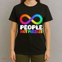 People Not Puzzles Autism Awareness T-Shirt thumb 4