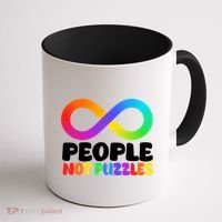 People Not Puzzles Autism Awareness Coffee Mug thumb 1
