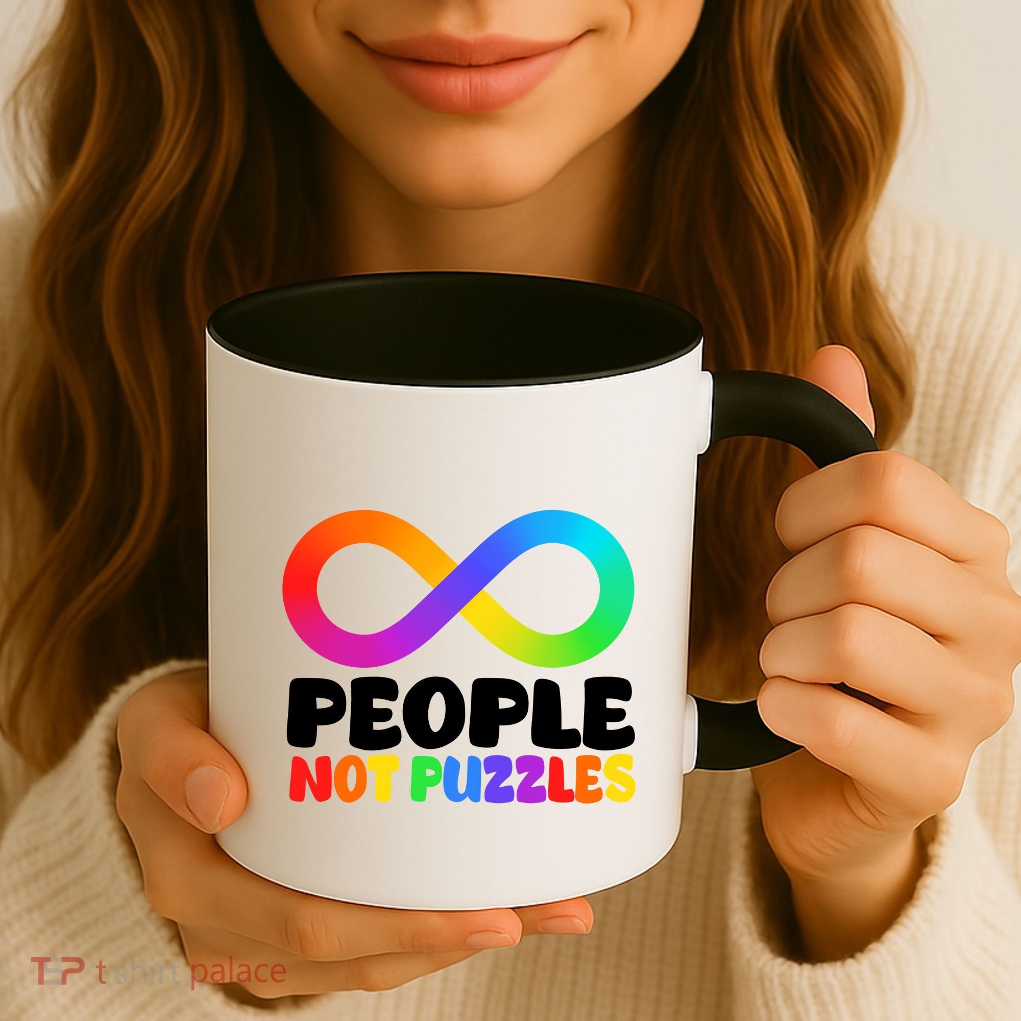 People Not Puzzles Autism Awareness Coffee Mug