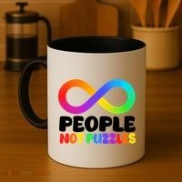 People Not Puzzles Autism Awareness Coffee Mug thumb 4