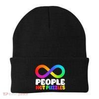 People Not Puzzles Autism Awareness Beanie thumb 0