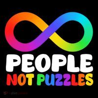 People Not Puzzles Autism Awareness Women's Hoodie thumb 2
