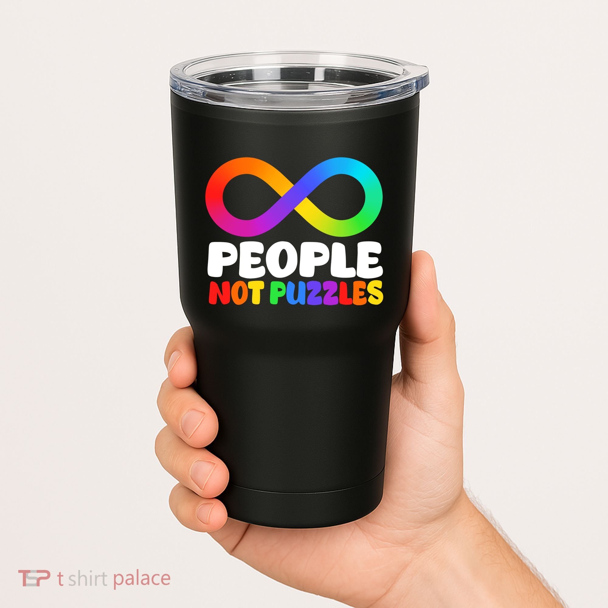 People Not Puzzles Autism Awareness Tumbler
