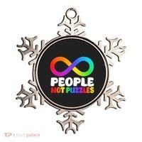 People Not Puzzles Autism Awareness Ornament thumb 0