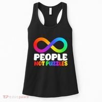 People Not Puzzles Autism Awareness Women's Tank Top thumb 0
