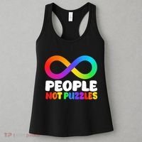 People Not Puzzles Autism Awareness Women's Tank Top thumb 3