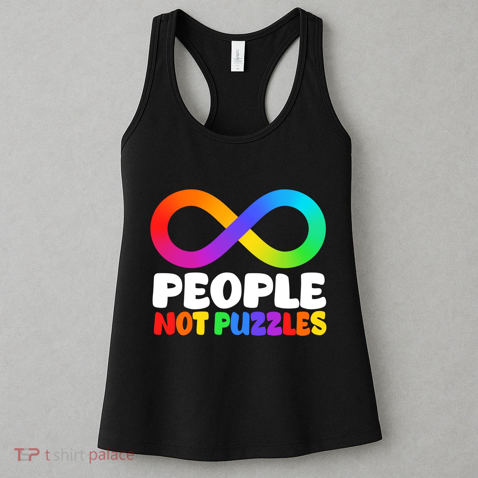 People Not Puzzles Autism Awareness Women's Tank Top