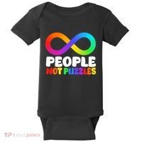 People Not Puzzles Autism Awareness Baby Bodysuit thumb 0