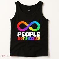 People Not Puzzles Autism Awareness Tank Top thumb 2