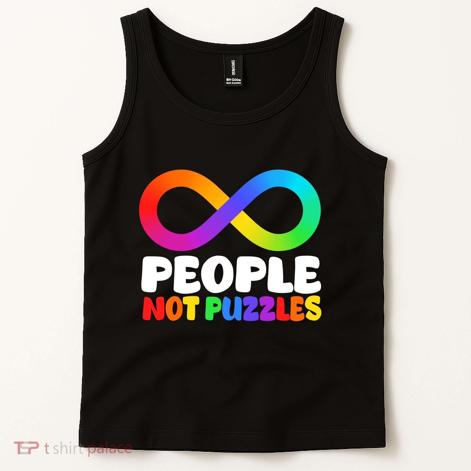 People Not Puzzles Autism Awareness Tank Top