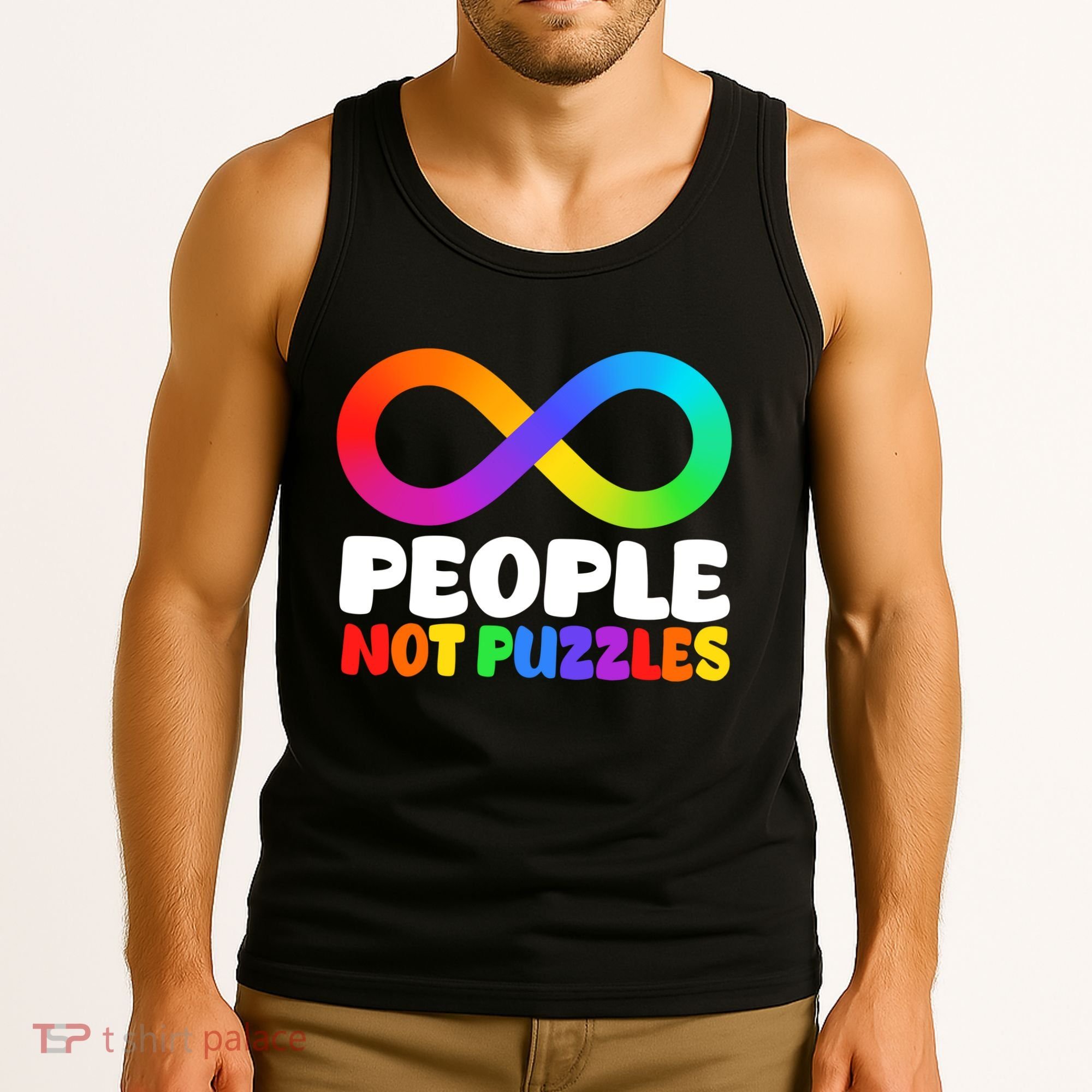 People Not Puzzles Autism Awareness Tank Top
