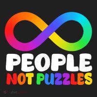 People Not Puzzles Autism Awareness Golf Towel thumb 3