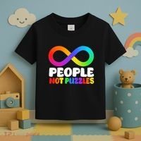 People Not Puzzles Autism Awareness Toddler T-Shirt thumb 3