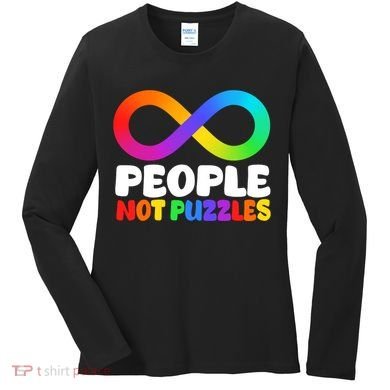 People Not Puzzles Autism Awareness Women's Long Sleeve Shirt