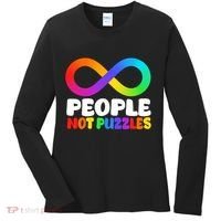 People Not Puzzles Autism Awareness Women's Long Sleeve Shirt thumb 0