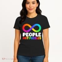 People Not Puzzles Autism Awareness Women's T-Shirt thumb 4