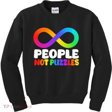 People Not Puzzles Autism Awareness Kids Sweatshirt