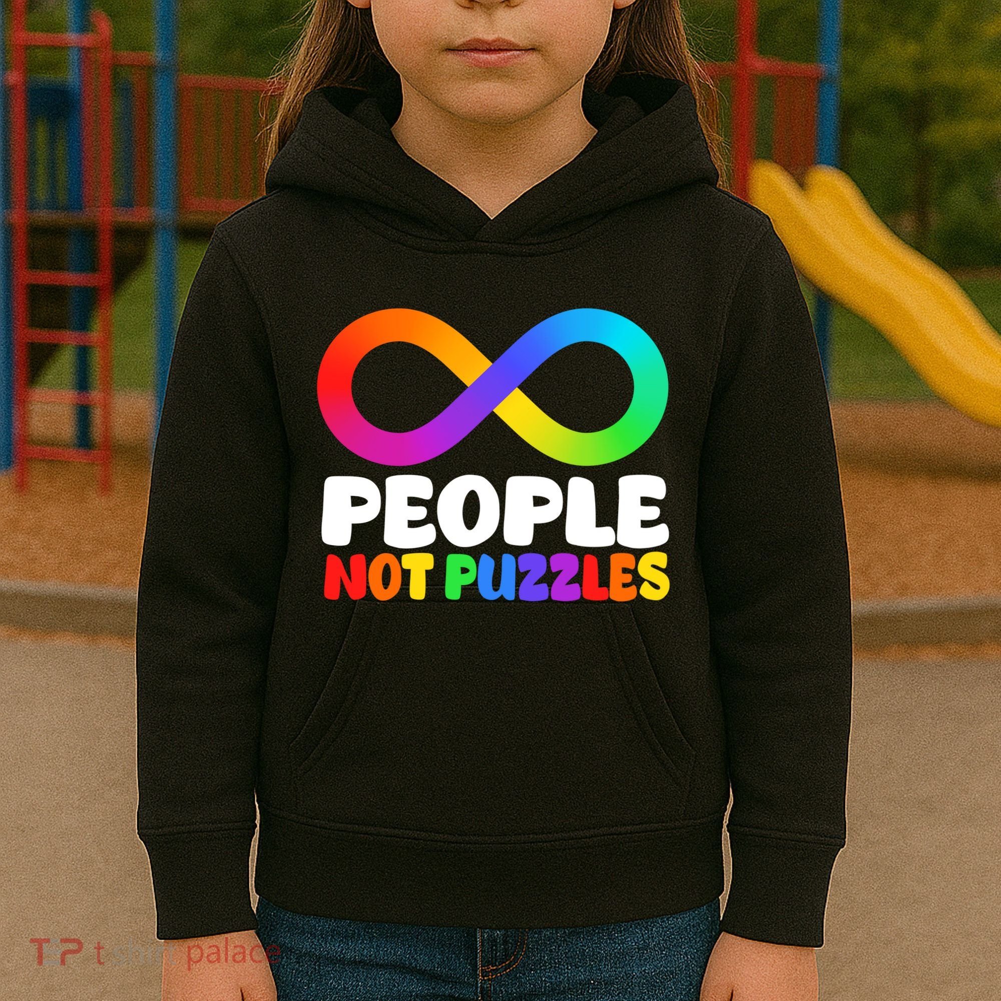 People Not Puzzles Autism Awareness Kids Hoodie