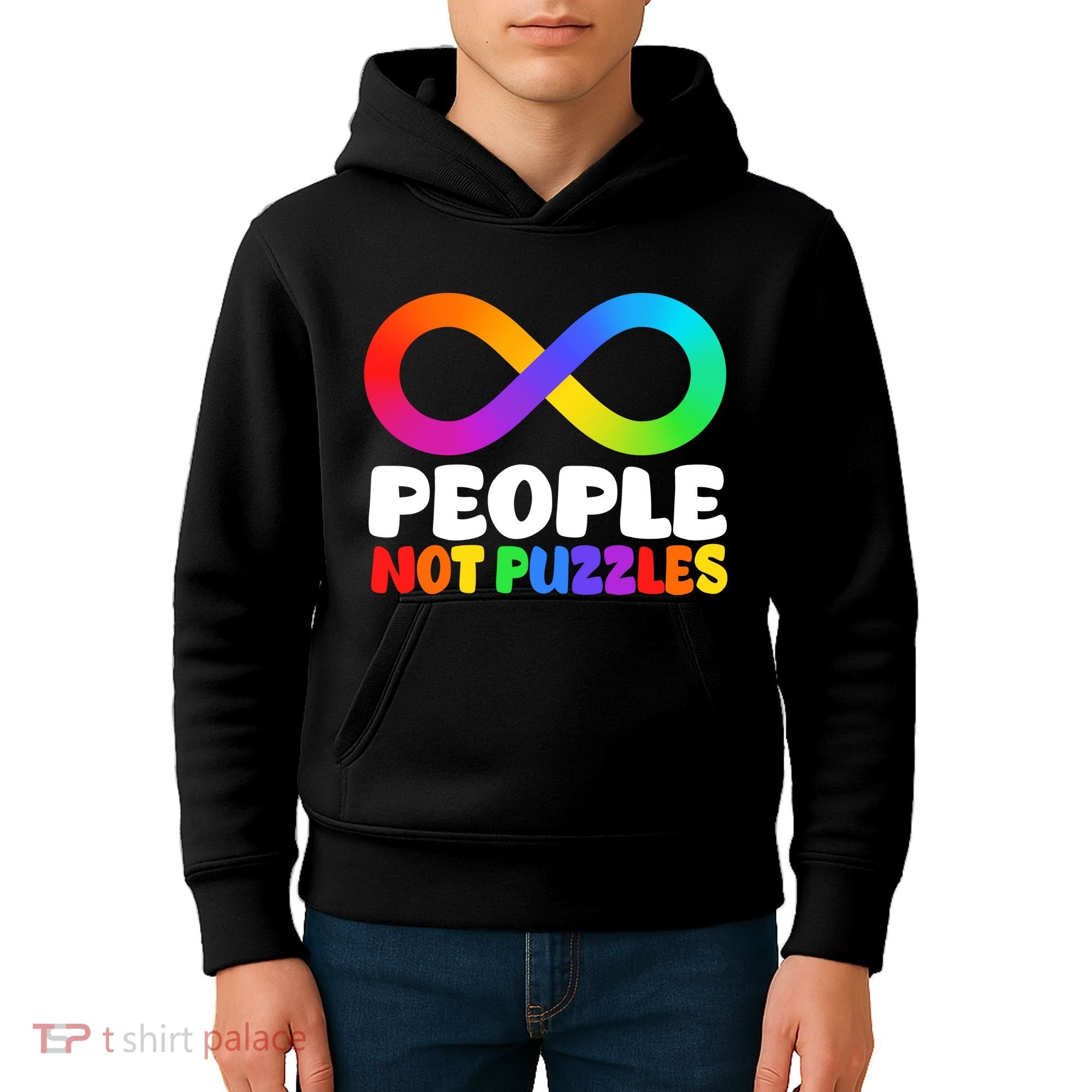 People Not Puzzles Autism Awareness Kids Hoodie