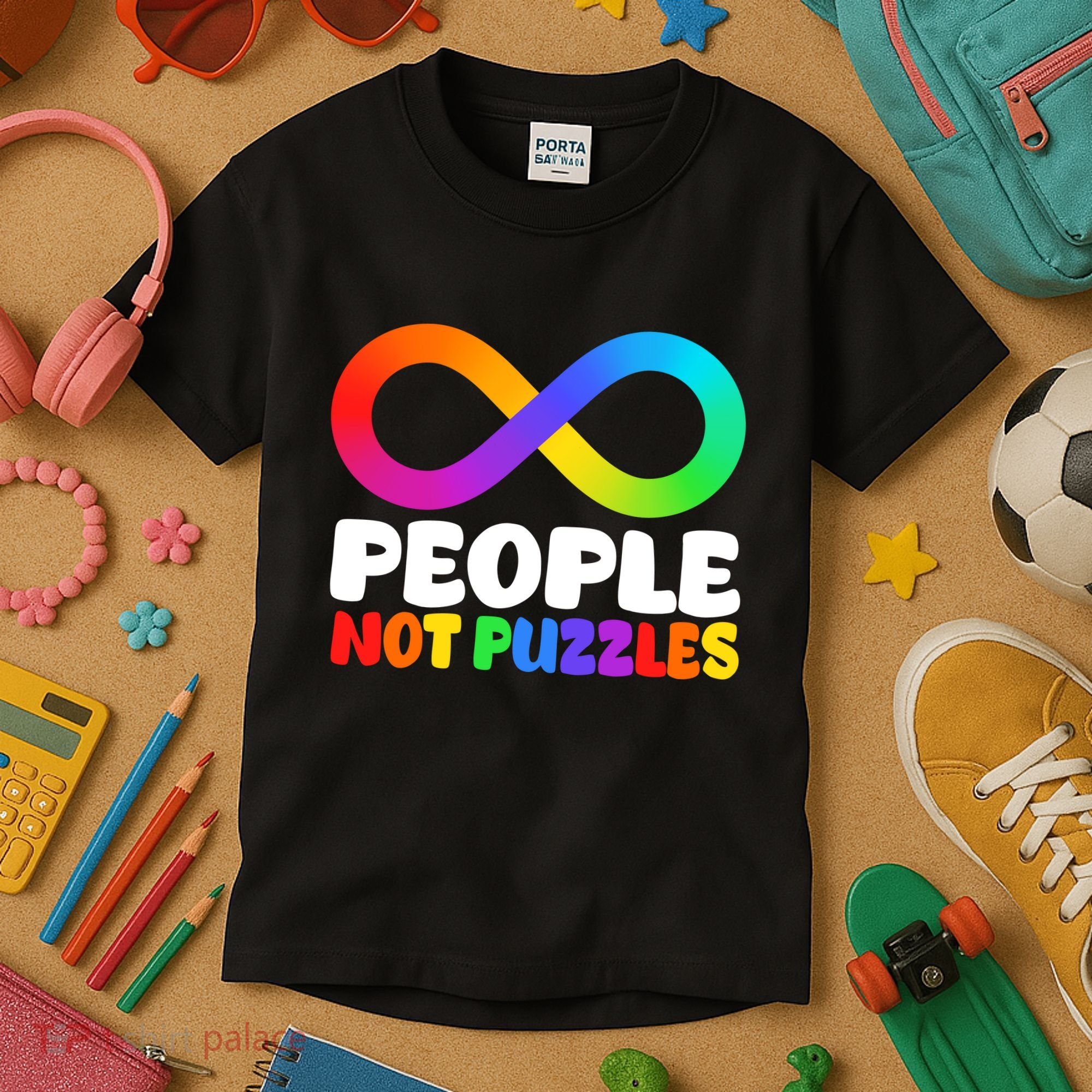 People Not Puzzles Autism Awareness Kids T-Shirt
