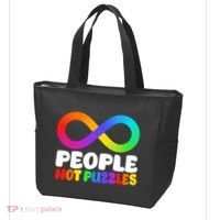 People Not Puzzles Autism Awareness Tote Bag thumb 3