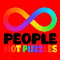 People Not Puzzles Autism Awareness Santa Hat thumb 1