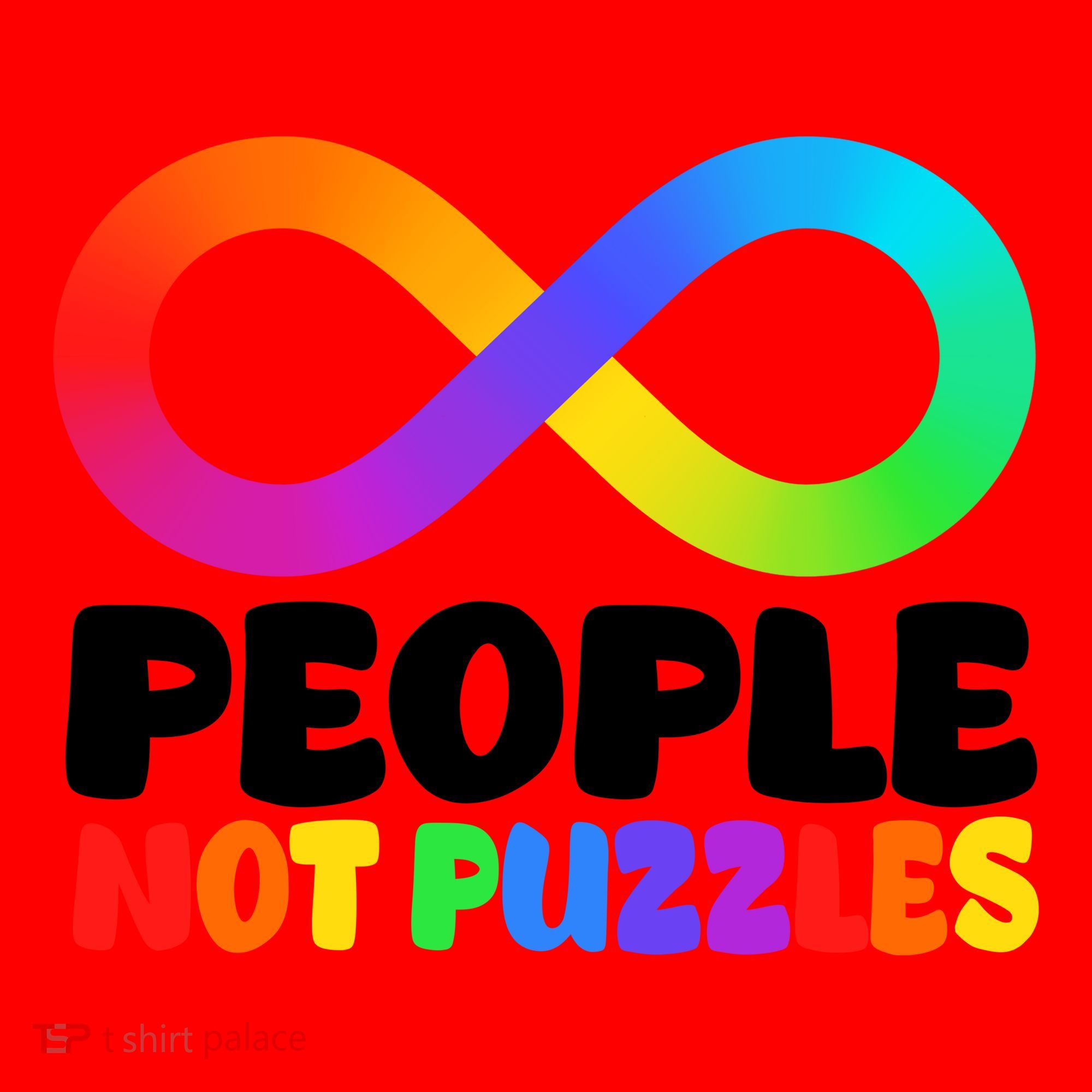 People Not Puzzles Autism Awareness Santa Hat