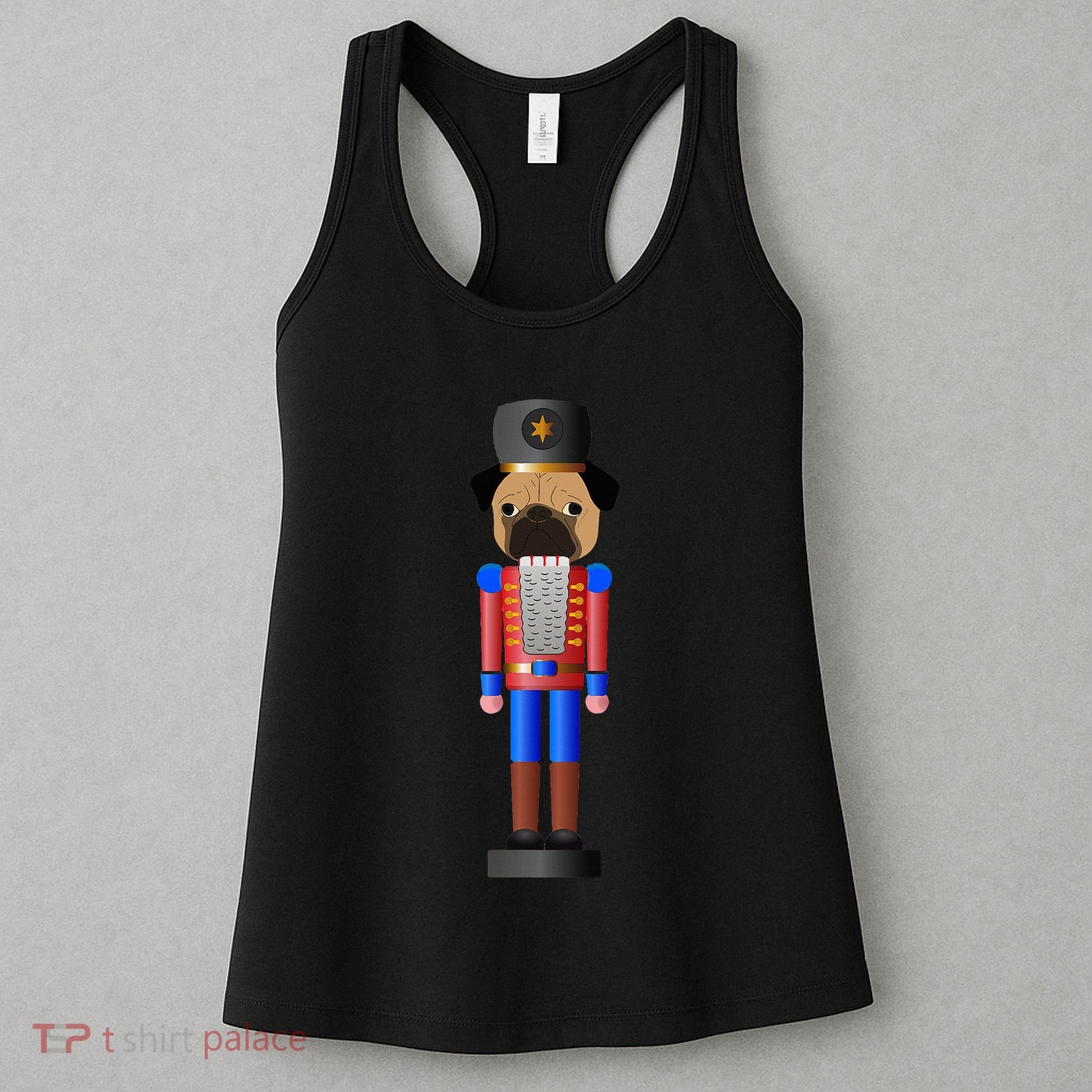 Pug Nutcracker Pets Soldier Dogs Lover Gift Women's Tank Top