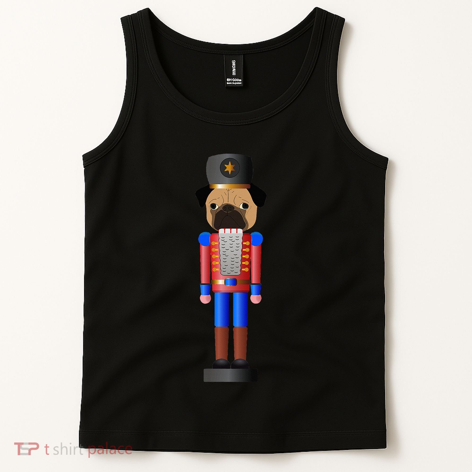 Pug Nutcracker Pets Soldier Dogs Lover Gift Tank Top