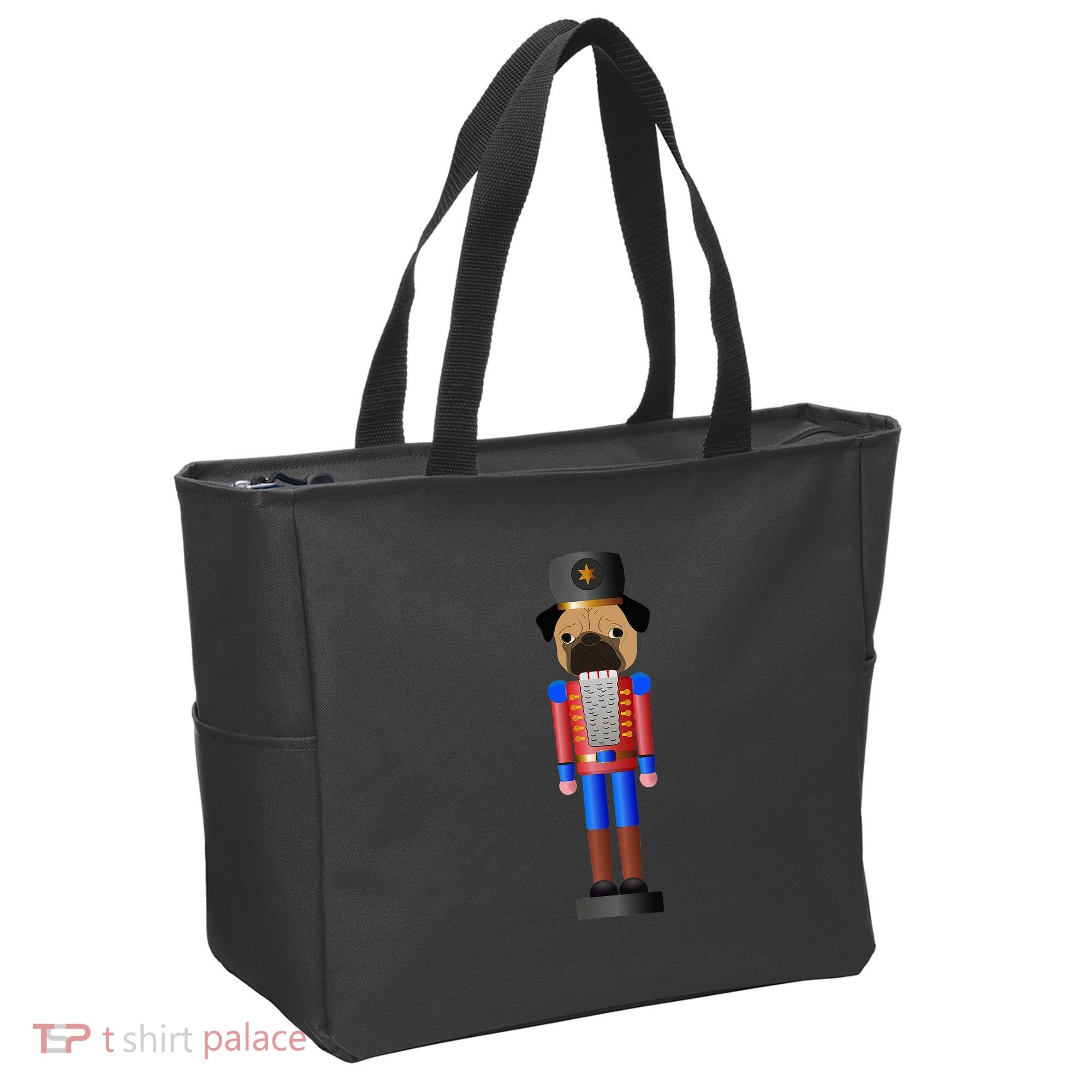 Pug Nutcracker Pets Soldier Dogs Lover Gift Tote Bag
