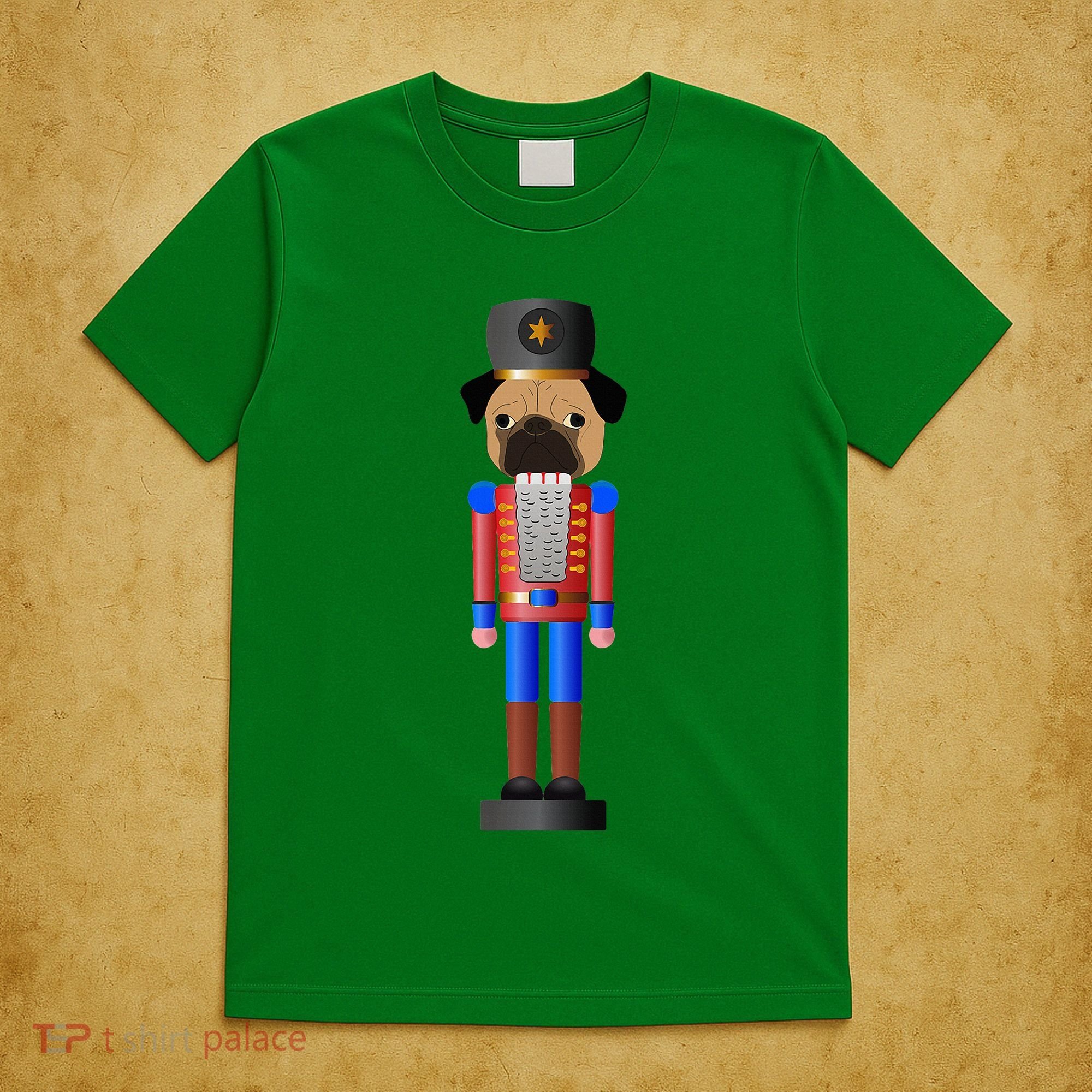 Pug Nutcracker Pets Soldier Dogs Lover Gift T-Shirt