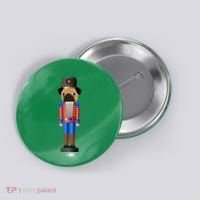 Pug Nutcracker Pets Soldier Dogs Lover Gift Button thumb 0